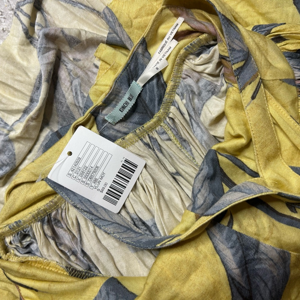 Urban Outfitters Kimchi Blue Yellow Floral Short Romper Dress NWT Size Small UO - Picture 9 of 13